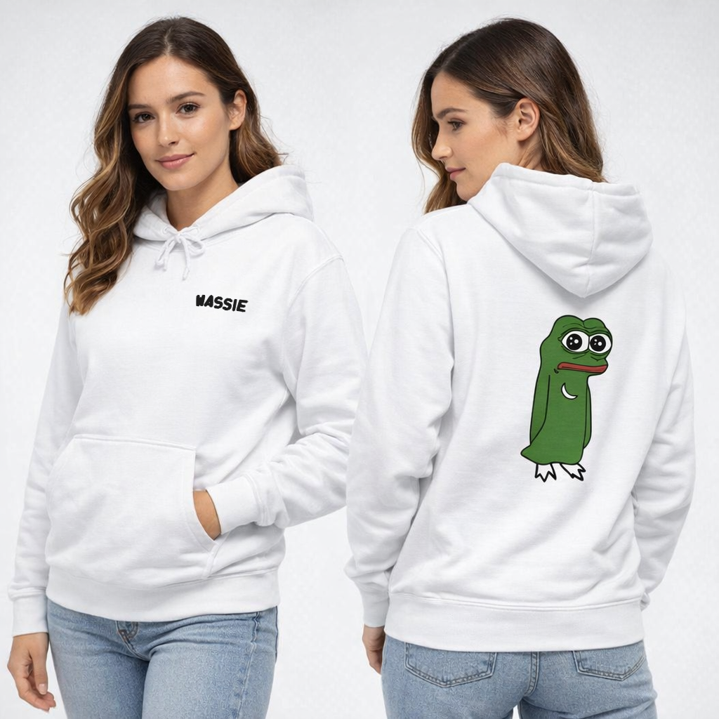 WASSIE Hoodie with Inversebrah Back Graphic